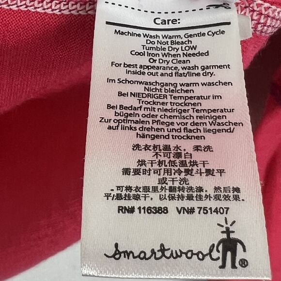 Smartwool Sweater Womens Size L Pink Quarter Zip Merino Wool Mock Neck - Picture 7 of 10